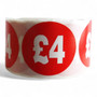 Roll of 500 Red Price Stickers, printed product shown on a white background, gallery image 14 of 16
