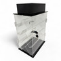 Large Clear Acrylic Rotating Display Cabinet with Lock – 4-Shelf Showcase