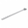40cm Chrome Heavy Duty Notch Arm for 25mm Market Stall Retail Display, product shown on a white background, standard product photograph