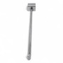 Super Heavy Duty Chrome Market Stall Bar Hanger Arm, product shown on a white background, full-height product photograph