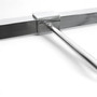Super Heavy Duty Chrome Market Stall Bar Hanger Arm – 25–35cm Brackets