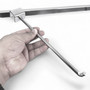 Super Heavy Duty Chrome Market Stall Bar Hanger Arm, product shown against a coloured background, gallery image 18 of 18