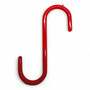 Pack of 10 Red PVC Coated Heavy Duty S Hooks – 12cm Hanging Hooks