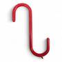 Pack of 10 Red PVC Coated Heavy Duty S Hooks – 12cm Hanging Hooks