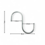 Pack of 10 Medium Chrome Heavy Duty S Hooks – 7cm Hanging Hooks