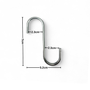 Pack of 10 Small Chrome Heavy Duty S Hooks, product shown on a white background, balanced, centred square layout