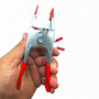 Pack of 4 Large Metal Spring Clamps for Market Stalls, product shown against a coloured background, brightly lit product image