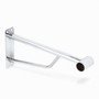 Heavy Duty Chrome Wall Projection Bracket for 25mm & 32mm Rails, product shown on a white background, gallery image 5 of 5
