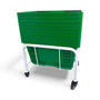 White Shopping Basket Stacker with Wheels for 21L–28L Retail Baskets