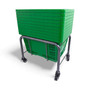 Dark Grey Shopping Basket Stacker with Wheels for 21L–28L Retail Baskets