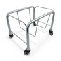 Chrome Shopping Basket Stacker with Wheels for 21L, product shown on a white background, gallery image 8 of 11