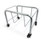 Chrome Shopping Basket Stacker with Wheels for 21L, product shown on a white background, brightly lit product image
