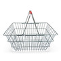 22L Wire Shopping Basket with Red Handles, product shown on a white background, gallery image 14 of 14