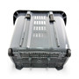 34L Dark Grey Trolley Basket w/ Wheels & Handle, product shown on a white background, standard product photograph
