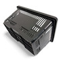 28L Black Plastic Shopping Basket, close product view on a white background, evenly lit product image