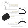 Velvet Coat Hangers Adult Heavy Duty Non-Slip Slim Hangers with Swivel Hook, tight, centred square layout