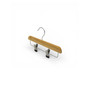 Kids Wooden Trouser Skirt Clip Hanger 25cm with Adjustable Chrome Clips