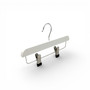 Kids Wooden Trouser Skirt Clip Hanger 25cm with Adjustable Chrome Clips