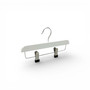 Kids Wooden Trouser Skirt Clip Hanger 25cm with Adjustable Chrome Clips