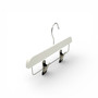 Kids Wooden Trouser Skirt Clip Hanger 25cm with Adjustable Chrome Clips