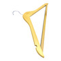 Adult Natural Wooden Suit Hanger Wishbone Clothes Hanger with Non Slip Teeth Bar