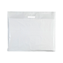 Plastic Plain White Carrier Bags, product shown on a white background, standard product photograph
