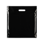 Plastic Plain Black Carrier Bags, product shown on a white background, balanced, centred square layout