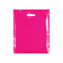 Plastic Plain Hot Pink Carrier Bags –Recyclable Retail Shopping Bags (4 Sizes)
