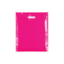 Plastic Plain Hot Pink Carrier Bags –Recyclable Retail Shopping Bags (4 Sizes)