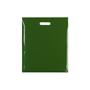 Plastic Plain Harrods Green Carrier Bags, product shown on a white background, evenly lit product image