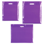 Plastic Plain Purple Carrier Bags, product shown against a coloured background