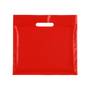 Plastic Plain Red Carrier Bags, product shown on a white background, standard product photograph