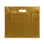 Plastic Plain Gold Carrier Bags–Retail Shopping Bags (4 Sizes)