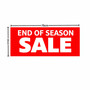 End of Season Sale Window Poster 75x30cm – Red Retail Sign, Easy Hang