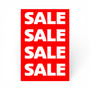 Sale A1 Poster, store-closing sale message on a white background