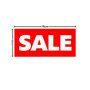 Red Sale Window Poster 75x30cm – Red Retail Sale Sign, Easy Hang