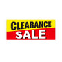 Clearance Sale Window Poster 75x30cm Multi-Colour Retail Sign Easy Hang