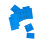 1000 Unstrung Perforated Stock Tickets 41x63mm Blue, Swing Tags for Tagging Guns
