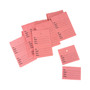 1000 Unstrung Perforated Stock Tickets 41x63mm Pink, Swing Tags for Tagging Guns