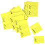 1000 Unstrung Perforated Stock Tickets 41x63mm Yellow,Swing Tags for Tagging Gun, product shown against a light background