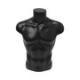 Black Male Torso Bust Mannequin Upper Half Body Display for T-Shirts Jumpers etc