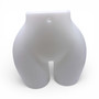 White Plastic Curvy BBL Hips Female Underwear Display Mannequin Torso Dummy Form, product shown on a white background