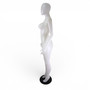 Matte White Plastic Female Display Mannequin 178cm with Metal Base