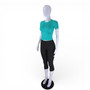 Matte White Plastic Female Display Mannequin 178cm with Metal Base