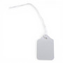 White Strung Parcel Tags with Cotton String, product shown on a white background