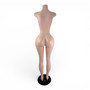 Metal Base Brazilian Female Mannequin, base detail on a white background, gallery image 10 of 15