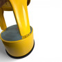 Yellow Steel Kick Step Stool Non-Slip Portable for Home Office Warehouse