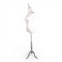 White Lace Female Mannequin Torso with Adjustable Tripod Stand