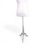 White Lace Female Mannequin Torso with Adjustable Tripod Stand