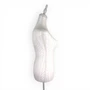 White Lace Female Mannequin Torso with Adjustable Tripod Stand, full-height product view on a white background, gallery image 13 of 14